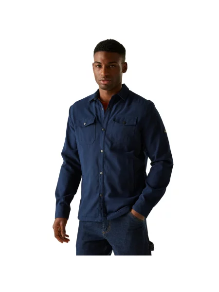 Kurtka Koszulowa Spennith Plain Shirt Jacket niebieska
