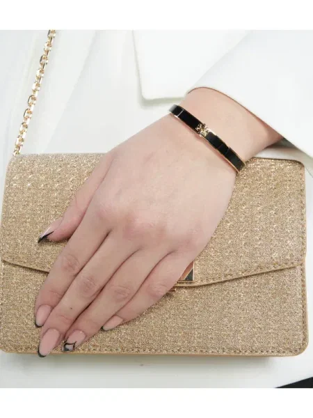 TORY BURCH Karkötő Kira fekete