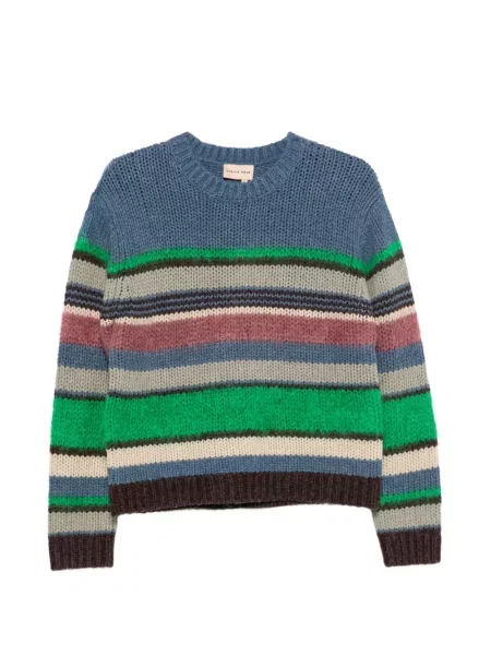 Pulover Stella Nova cu dungi chunky albastru