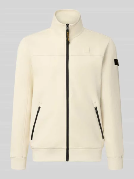 Bluza rozpinana z naszywkami z logo i stójką Pme Legend biała