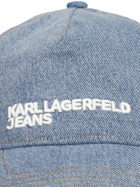 Κασκέτο Karl Lagerfeld Jeans με κέντημα μπλε