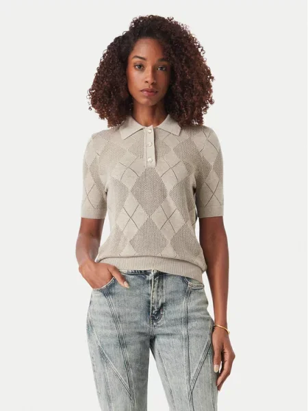Guess Tricou polo bej