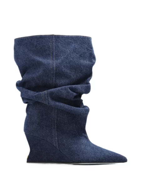 Cizme scurte Balmain cu pană albastru