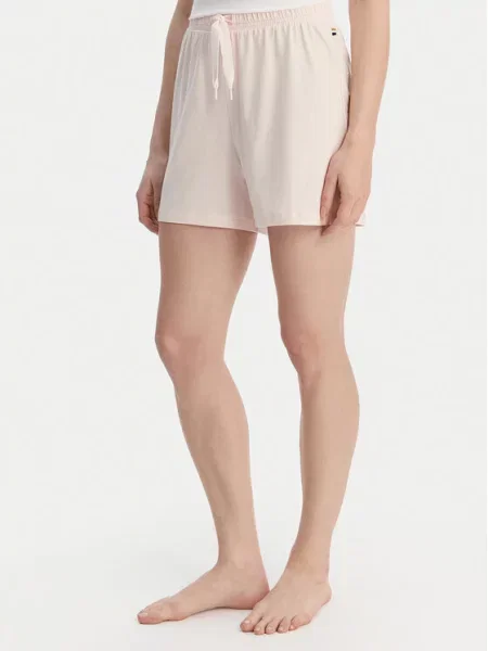 BOSS Pantaloni scurți pijama roz