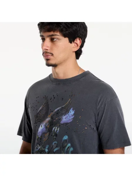Tricou Satisfy MothTech T-Shirt Aged Black Eagle L negru