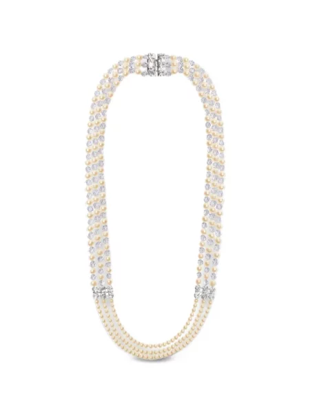 Colier Alessandra Rich cu perle alb