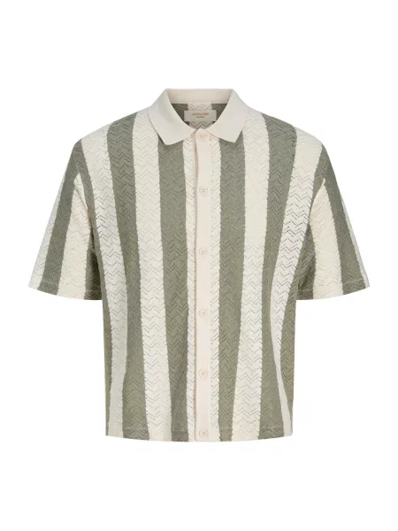 JACK & JONES Košile JORTYLER / pastelově zelená béžová