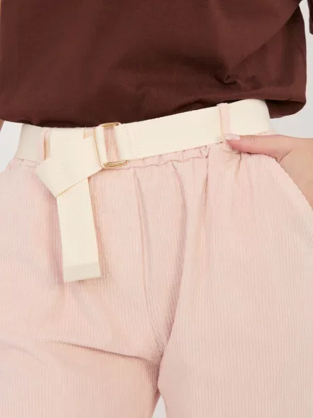 Pantaloni Italy Moda de catifea negru