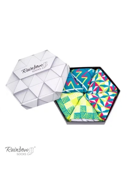 Ciorapi Zooksy/rainbow Socks alb