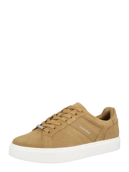 Sneakerși Calvin Klein clasici maro