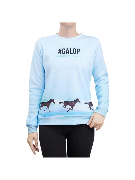 Bluza jeździecka GALOP WEAR #Galop niebieska
