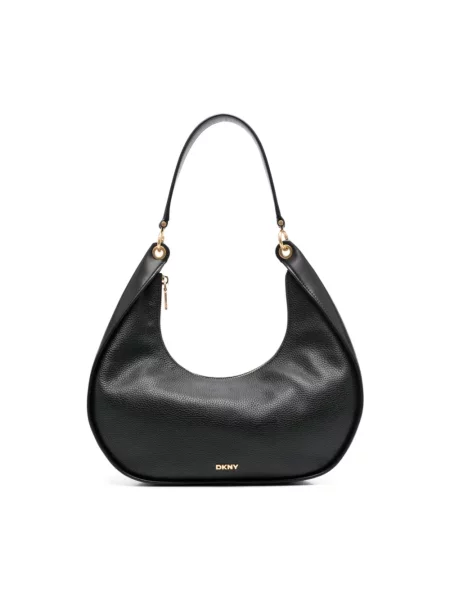 Torebka Dkny skórzana casual czarna