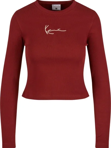 Karl Kani Tricou roşu închis alb