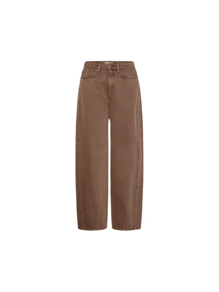 Jeansy Ichi brązowe