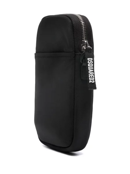 Geantă Dsquared2 cu autograf negru