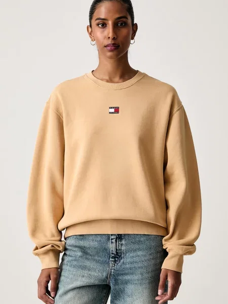 Tommy Jeans hanorac pentru femei cu bej