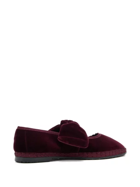 Espadrile Flabelus cu funde violet