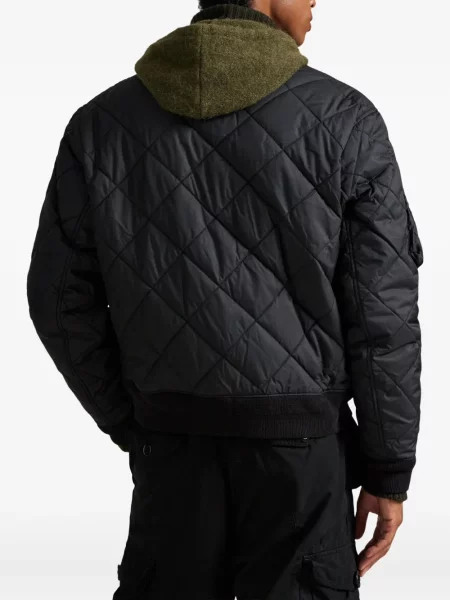 Ριγέ polo Polo Ralph Lauren με κουκούλα με αυτόγραφο λευκό