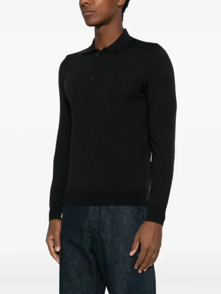Gulerat tricou polo Drumohr negru