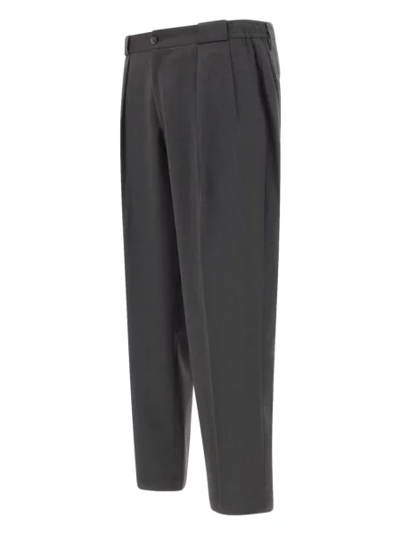 Pantaloni Briglia 1949 de lână plisate gri