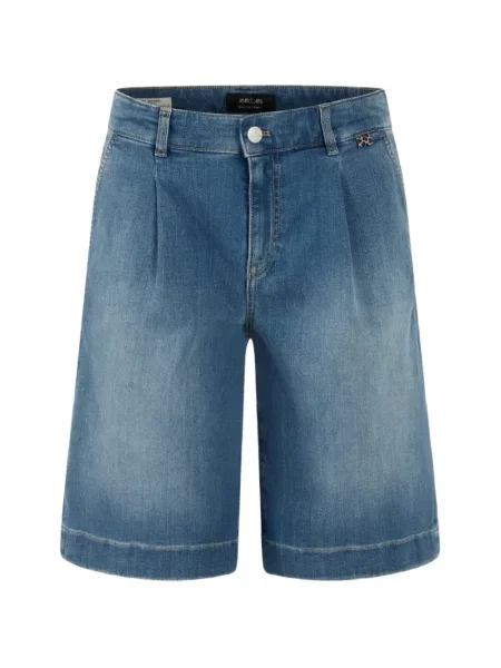Szorty Marccain ze stretchu niebieskie