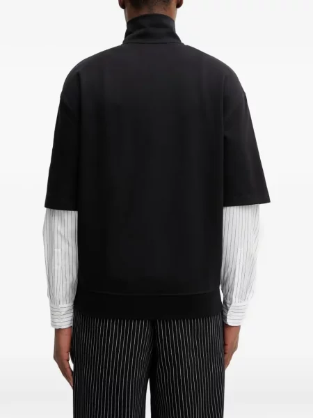 Hanorac cu fermoar Fred Perry negru