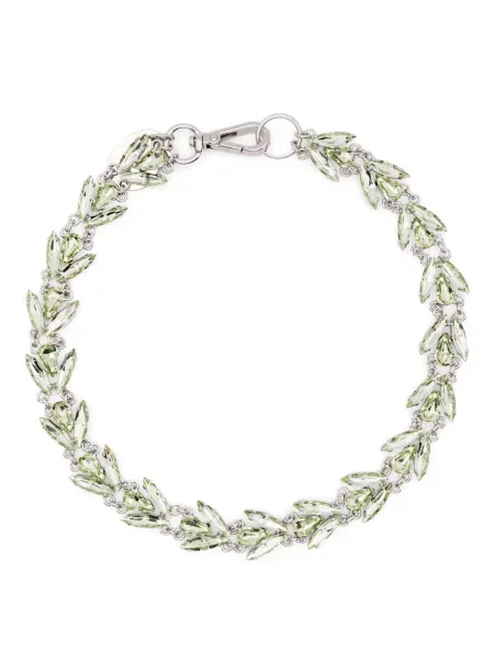 Colier Simone Rocha de cristal argintiu