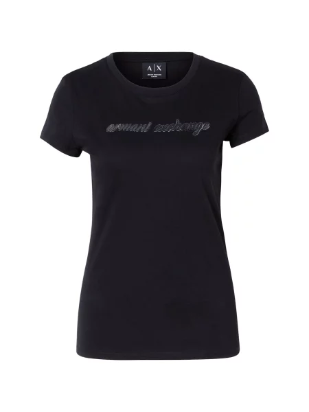 ARMANI EXCHANGE Tričko čierna biela