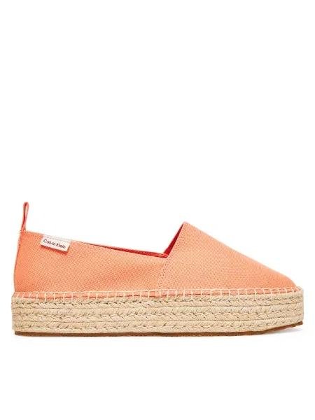 Espadrilės Calvin Klein Jeans Platform Espadrille Ml Cs oranžinė