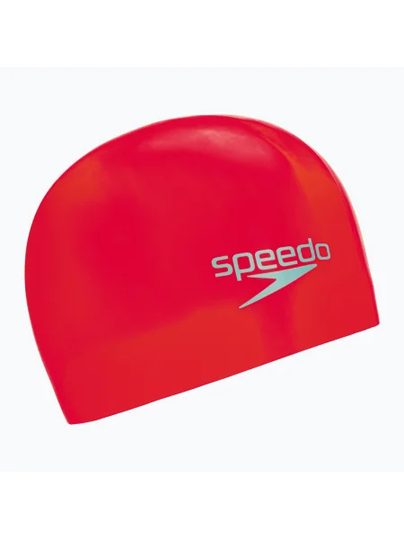Детска шапка за плуване Speedo Plain Moulded червена