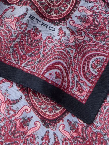 Fular Etro de mătase cu imagine cu model paisley violet