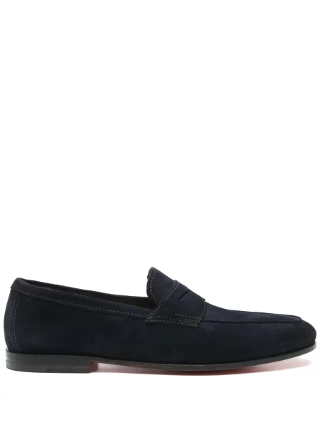 Pantofi loafer Santoni albastru