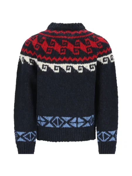 Jacquard szvetter Moncler Grenoble kék