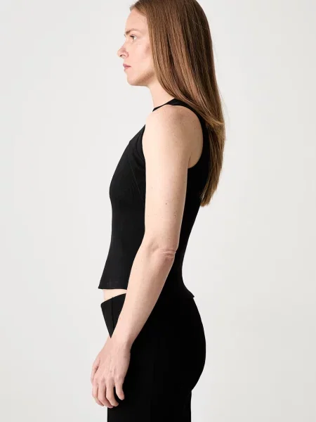 Haftowany top Off-white biały