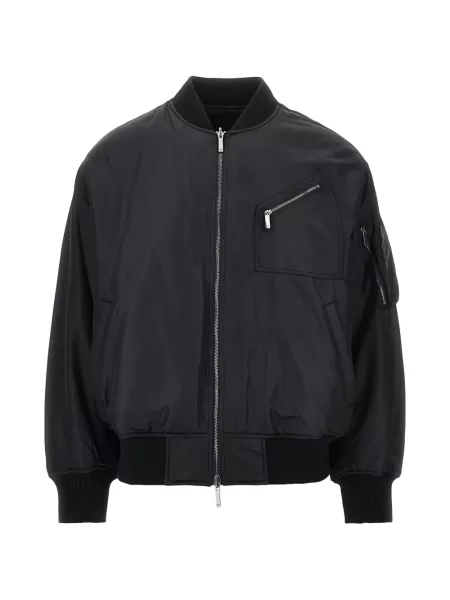 Geacă bomber Emporio Armani cu autograf negru