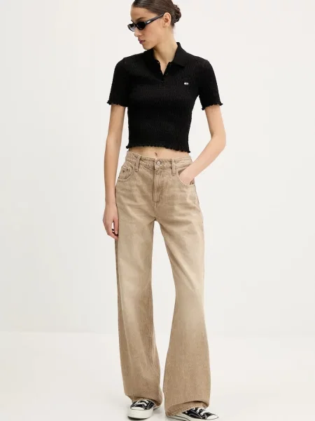 Tommy Jeans Πόλο μαύρο