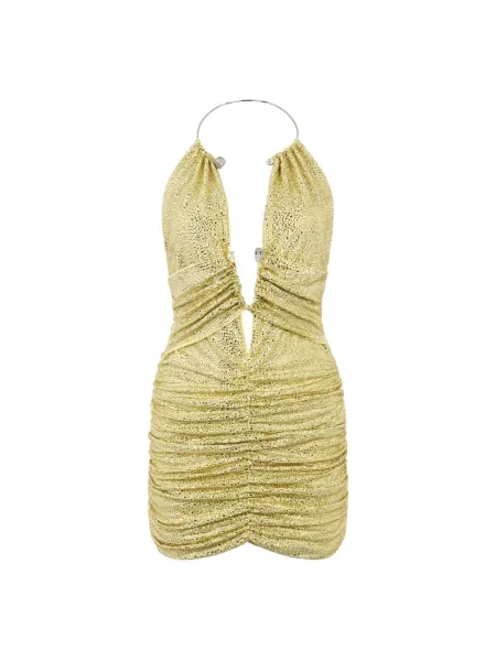 Sukienka mini Philipp Plein żółta