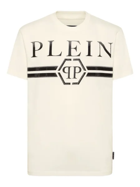 Tricou Philipp Plein cu imagine alb