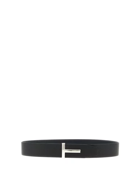 Pasek Tom Ford skórzany czarny