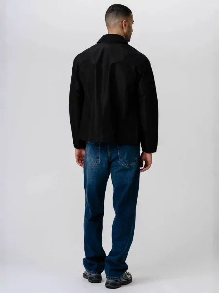 TEESHOPPEN Geacă de primăvară-toamnă Short Zip negru