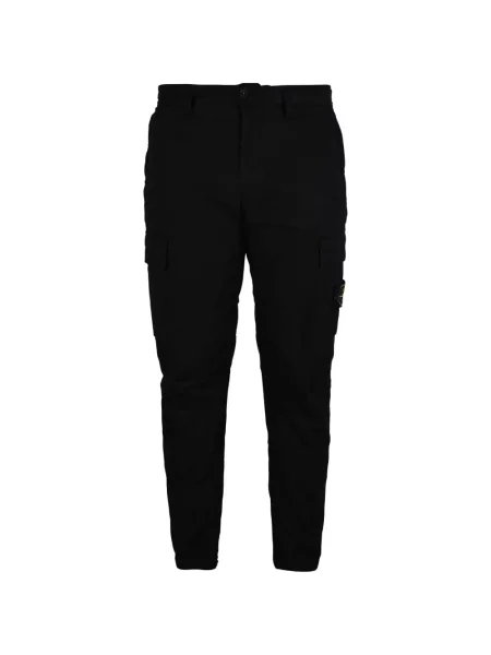 Pantaloni cargo Stone Island cu strasuri negru