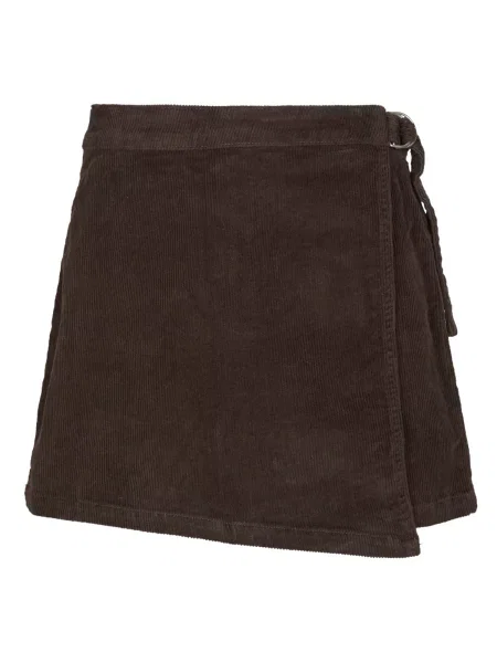 Samt kratak mini suknja Vero Moda smeđa