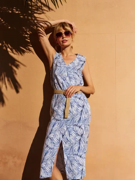 Rochie Marisse de in de costum albastru