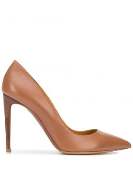 Pantofi cu toc Ralph Lauren Collection din piele maro