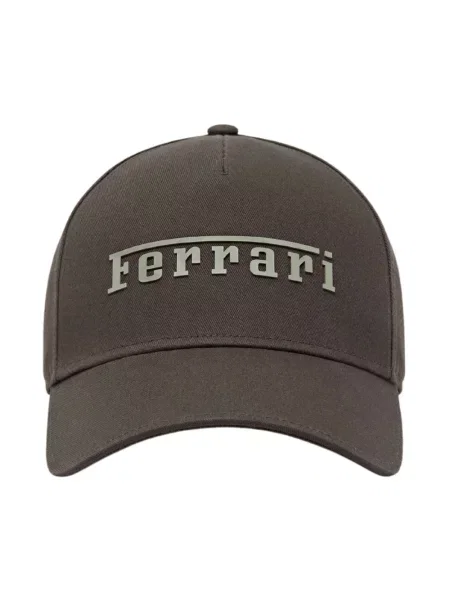 Czapka z daszkiem Ferrari brązowa