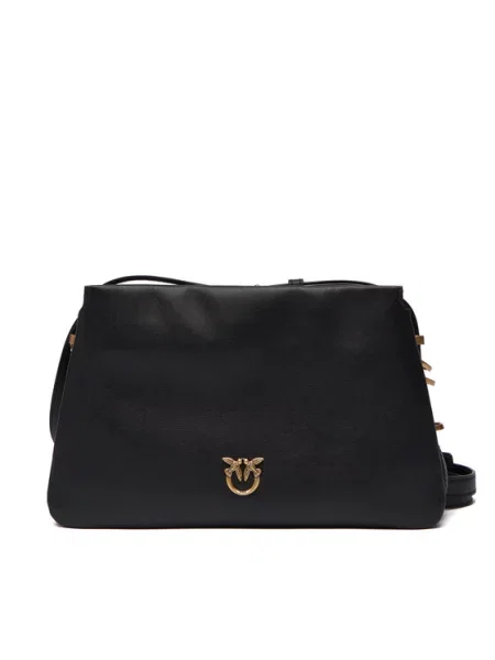 Mini kožená taška Pinko černá