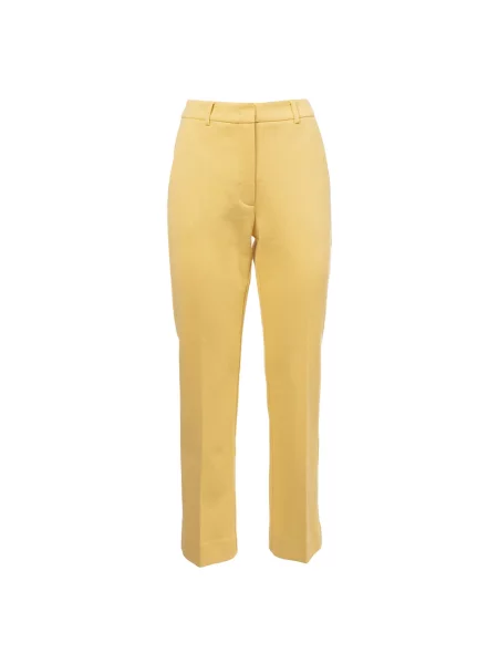 Spodnie Weekend Max Mara z dżerseju żółte