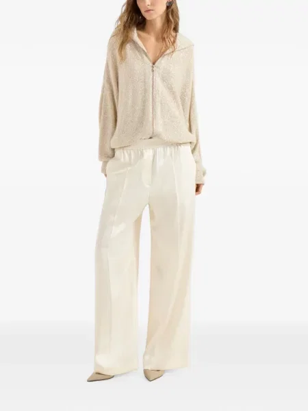 Cardigan Brunello Cucinelli de lână cu glugă