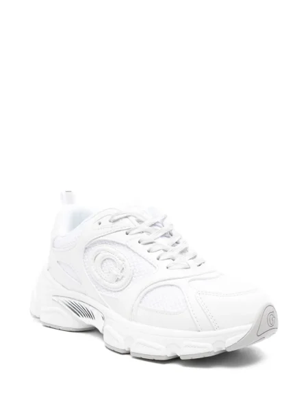 Sneakerși Guess chunky cu autograf alb