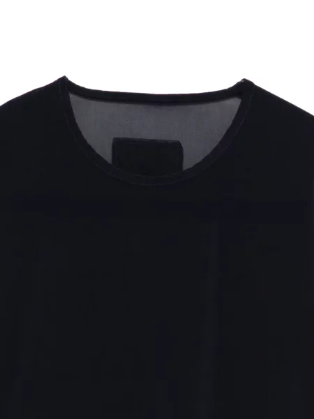 Przezroczysty długi top Private 0204 czarny